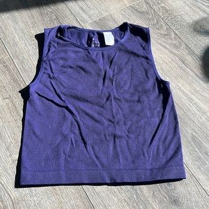 A new day purple tank crop top size large
